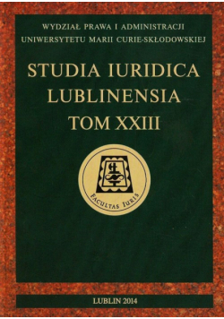 Studia Iuridica Tom 23