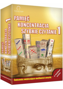 Akademia Umysłu - Trójpak 1 (Pamięć, Koncentracja, Szybkie czytanie)
