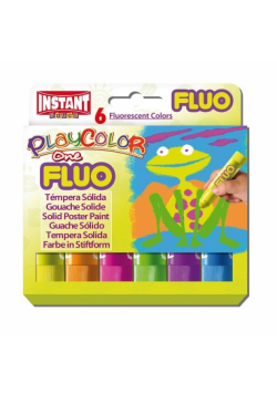 Farby w sztyfcie Playcolor fluo one 6 kolorów