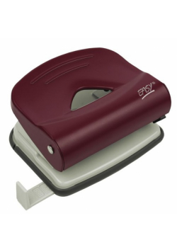 Dziurkacz metalowy Easy czerwony 25 kartek