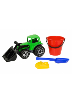 Koparka 32 cm z wiaderkiem, łopatką i foremkami