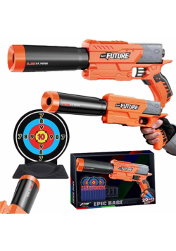 Duży pistolet z tarczą