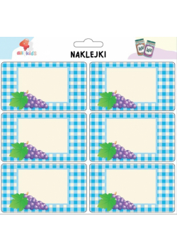 Naklejki na przetwory i przyprawy Owoce