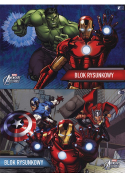 Blok rysunkowy A4 Avengers Assemble 20 kartek 10 sztuk mix