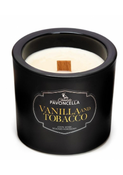 Świeczka sojowa Vanilla and Tabacco czarna 170g