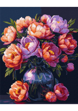Malowanie po numerach - Luksus kwiatuw 40x50cm