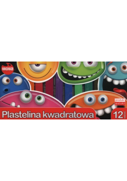 Plastelina kwadratowa 12 kolorów