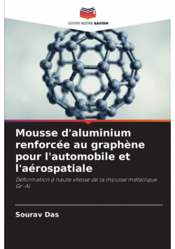 Mousse d'aluminium renforcée au graphène pour l'automobile et l'aérospatiale