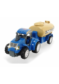 Traktor z przyczepą 28 cm niebieski