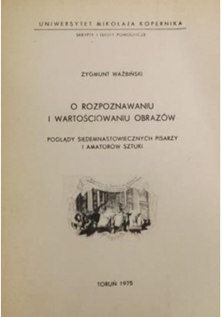O rozpoznawaniu i wartościowaniu obrazów