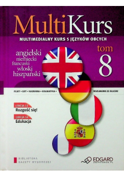 MultiKurs Multimedialny kurs 5 języków obcych Tom 8 z CD