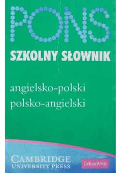 Pons szkolny słownik angielsko polski polsko angielski