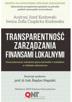 Transparentność zarządzania finansami lokalnymi