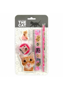 Zestaw 4 przyborów szkolnych The Cat 13
