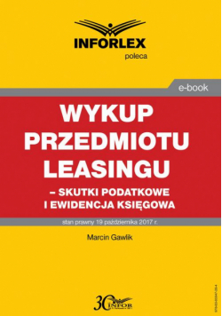 Wykup przedmiotu leasingu – skutki podatkowe i ewidencja księgowa