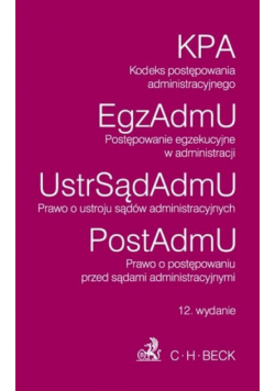 Kodeks postępowania administracyjnego. Postępowanie egzekucyjne w administracji. Prawo o ustroju sąd