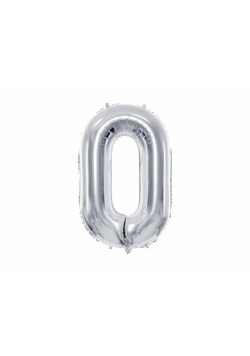 Balon foliowy 0 srebrny 72cm