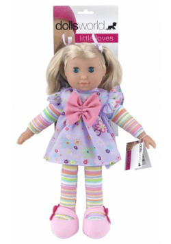 Lalka przytulanka Lucy 36 cm fioletowa