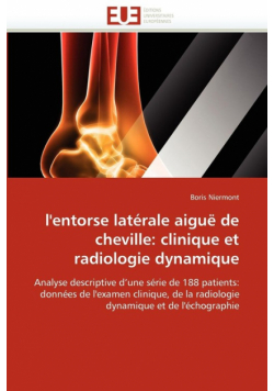 L''entorse latérale aiguë de cheville