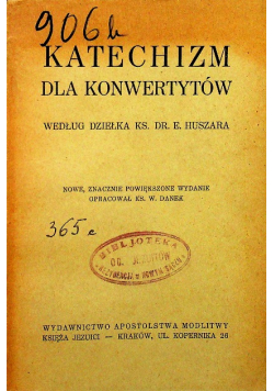Katechizm dla konwertytów 1939 r.