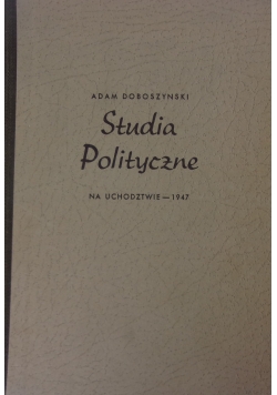 Studia Polityczne ,1947r.
