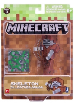 Minecraft - figurka Szkielet w skórzanej zbroi