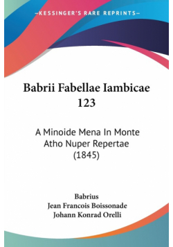 Babrii Fabellae Iambicae 123