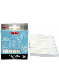 Kreda biała B2  6 sztuk