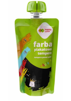 Farba tempera 100ml czarny HAPPY COLOR
