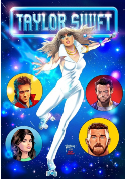 Female Force Taylor Swift Dazzler Homage Variant with Travis Kelce