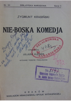 Nie- boska komdja,1925r.