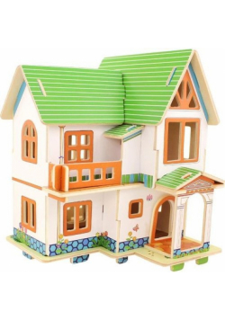 Drewniany dom 3D European House 33 elementy