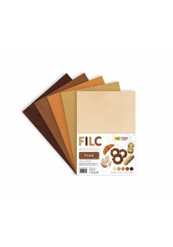 Filc dekoracyjny Food 5szt HAPPY COLOR