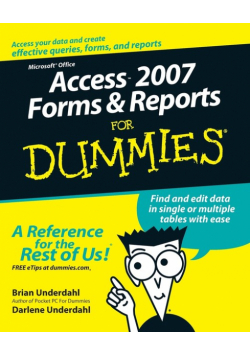 Access 2007 Forms & Reports for Dummies