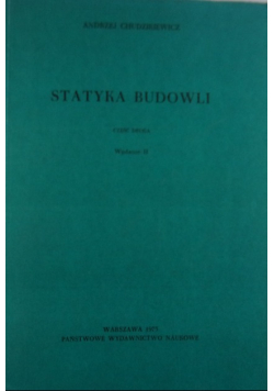 Statyka budowli Część 2