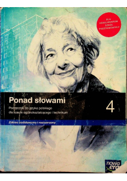 Ponad słowami Podręcznik do języka polskiego Klasa 4