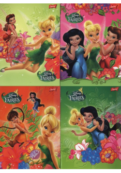 Zeszyt A5 Disney Wróżki w 3 linie 16 kartek 15 sztuk mix