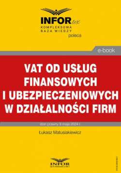 VAT od usług finansowych i ubezpieczeniowych w działalności firm