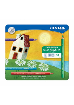 Kredki Lyra Color-Giant 18 kolorów w kasetce