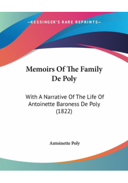 Memoirs Of The Family De Poly