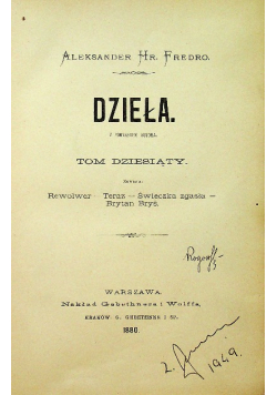 Fredro dzieła Tom 10
