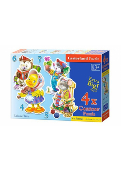 4x1 Puzzle konturowe 4-5-6-7
