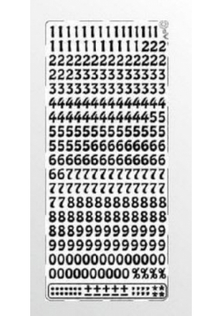 Stiker ażurowy 023 10x23cm srebrny
