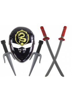 Zestaw Ninja - Maska, miecze, sztylety