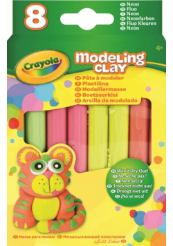 Plastelina neonowa Crayola 4 kolory