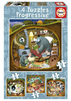 Puzzle 4w1 Leśne opowieści