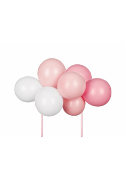 Balonowy topper na tort różowy 29cm