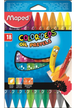 Kredki Colorpeps pastele olejne 18 sztuk