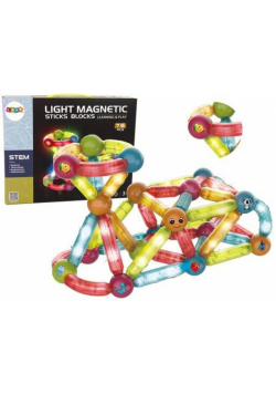 Klocki magnetyczne świecące 76el