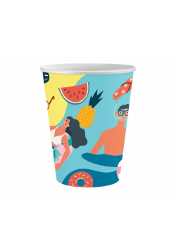 Kubeczki papierowe Summer - Let's Party 250ml 6szt